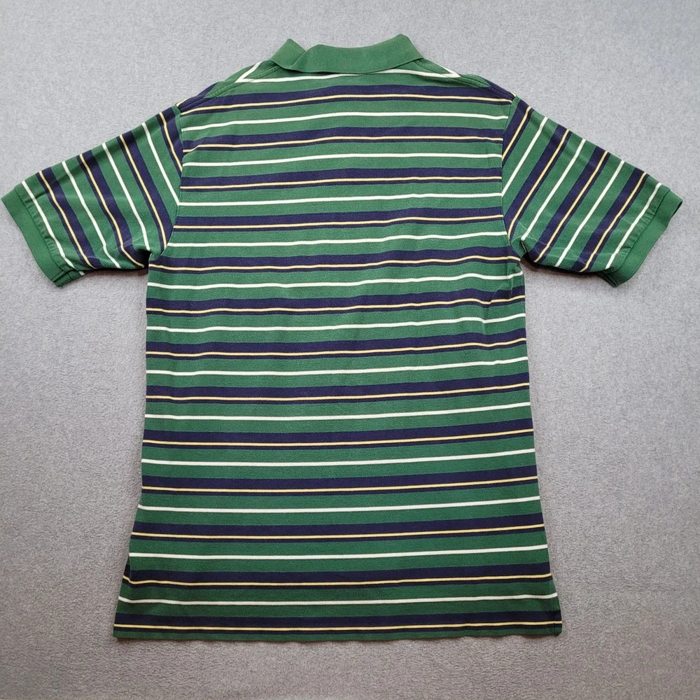 Polo Ralph Lauren Polo Shirt Mens XLT Green Striped Short Sleeve Cotton Tall